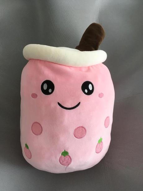 Plyšák/vankúšik bubble tea jahody,