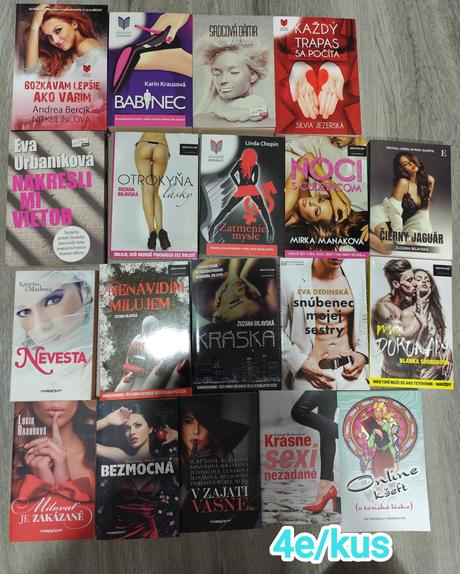 Knihy steel, benkova, vasilkova, evitovky a iné, 