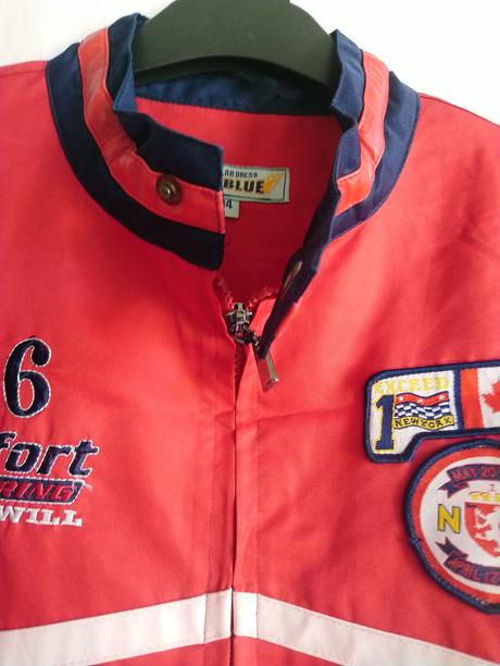 Prechodná červeno modrá bunda, skyblue, 164