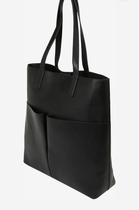 Velka cierna kabelka, shopperka, taska kupovana na, about you