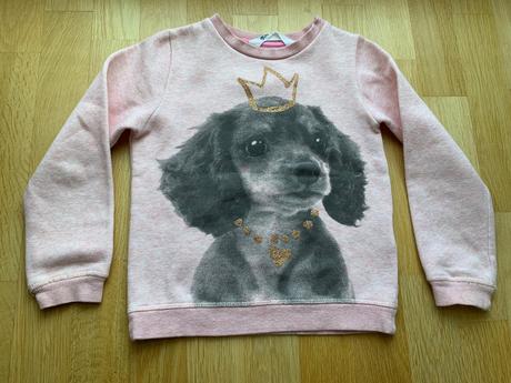 Tricko/mikinka so psikom 4-6.rokov, h&m,110