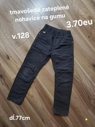Zateplené nohavice, 128