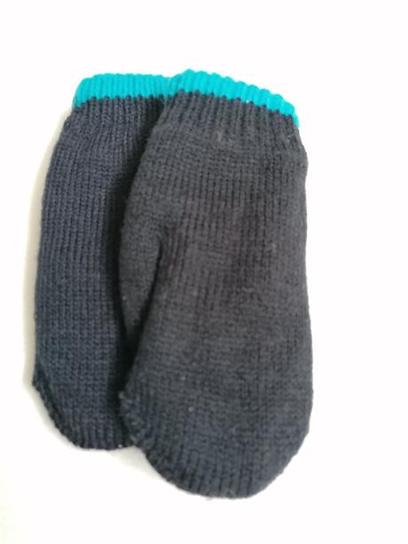 Flísom podšité pletené rukavice, 110