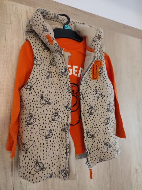 Nová vesta a tričko disney tiger f&f 80, f&f,80