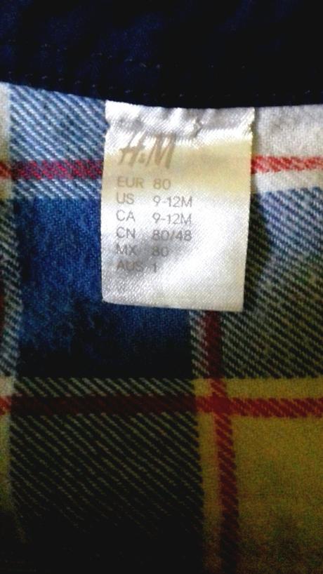 Károvaná košeľa, h&m,80