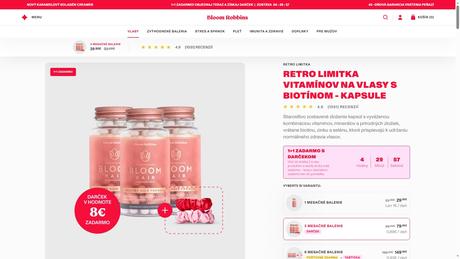 Bloom robbins vitamíny 60 tbl. - 3 bal., pc 99 eur,