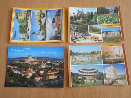 Pohľadnice 4ks retro,