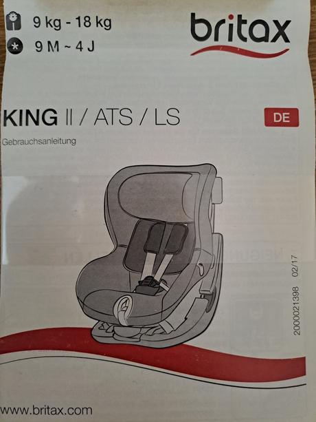 Autosedcka britax romer king ii, britax
