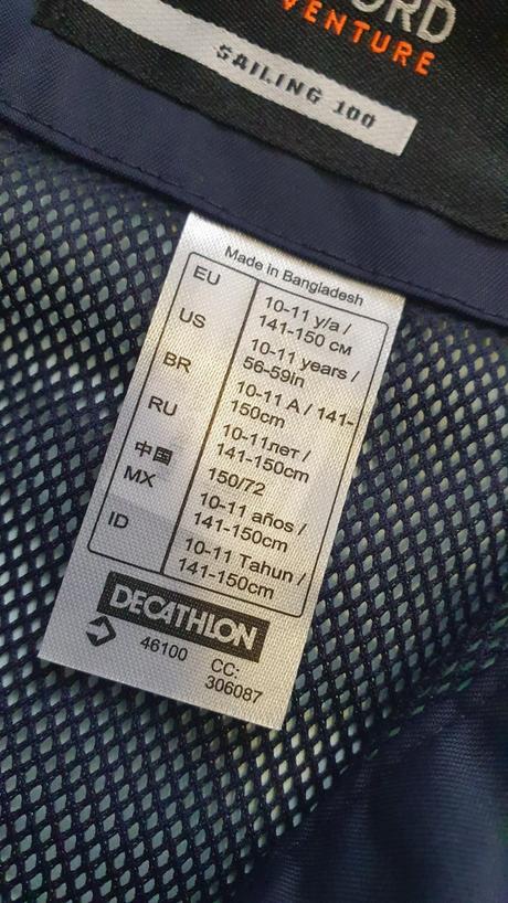 Nová bunda do dažďa, decathlon,146