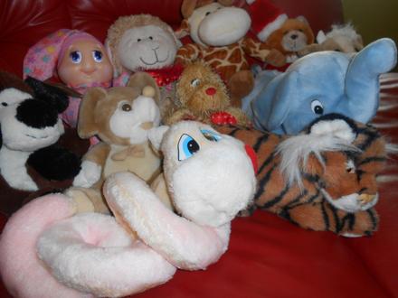 Balík veľkých plyšákov,