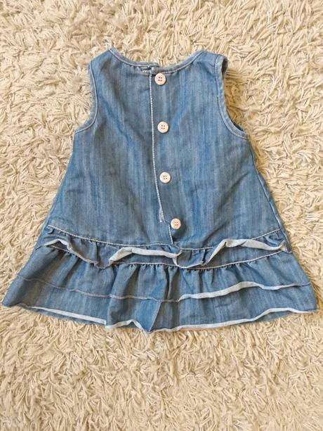 Rifľové šaty so zajačikom, next,68