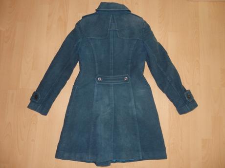 Zeleny dlhy prechodny kabat, next,s