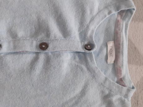 Bledomodry dievcensky svetrik na gombiky, next,128