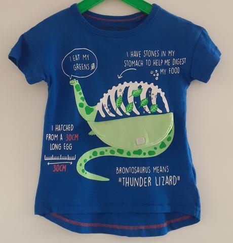 Tričko next z uk brontosaurus vyklápacie v.98, next,98