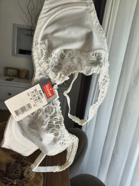 Triumph krémová mäkká bavlnená podprsenka 70/b, triumph,70b