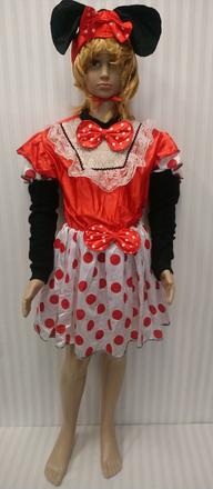 2 dielny kostým minnie mouse, ciao, 8-10r, 128-140,