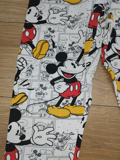 Tepláky mickey mouse, h&m,140
