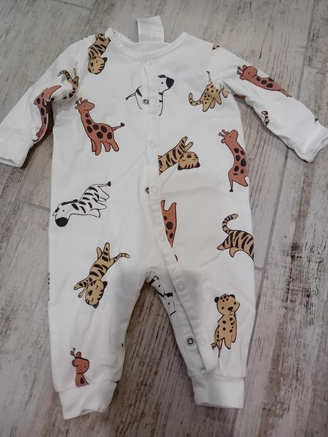 Pyzamkovy overal so zvieratkami h&m, h&m,56