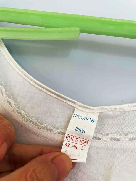 Jemné tielko s krajkou, naturana,l