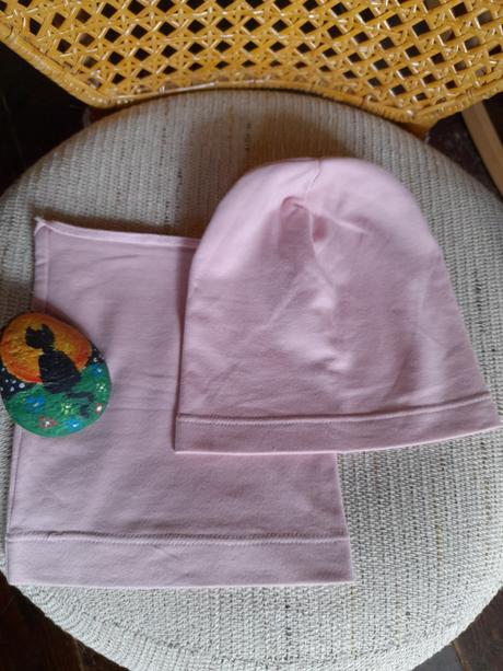 Šmolko čiapka + nakrcnik, 80