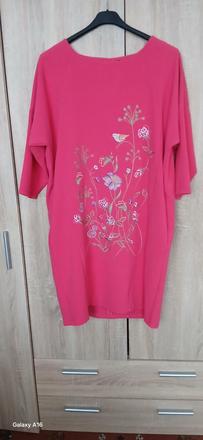 Ruzovev elegantne saty xxl, xxxl