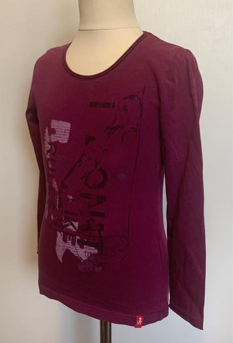 Edc by esprit fialové tričko s dlhým rukávom, esprit,128