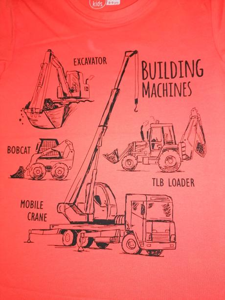 Stavebné stroje tričko, 134
