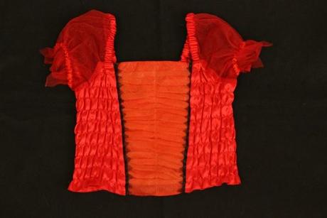 Červený top so sukňou, veľ. 8-10 r. a, 