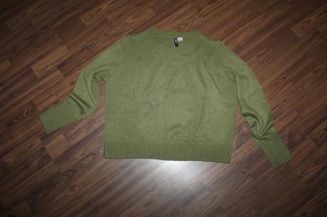 Khaki dámsky sveter h&m v. s, h&m,s