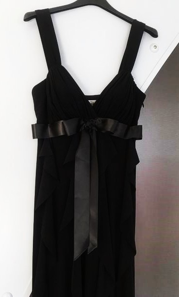 Spoločenské šaty na ramienka, s