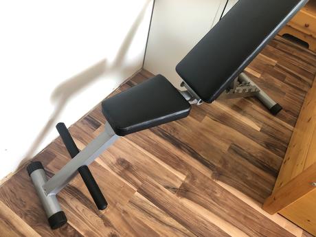 Posilovací set lavica + činky, 