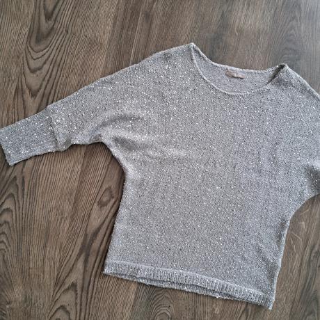 Trblietavý svetrík s 3/4 rukávmi, orsay,s