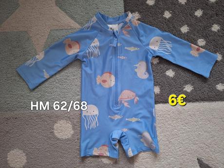 Uv overal na kupanie 62/68, h&m,68