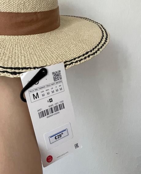Zara slamený letný klobúk, zara,m / s