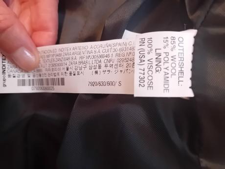 Vlneny kabat zara, zara,s