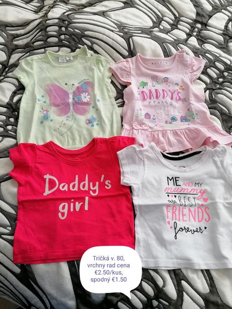Dievčenské tričká v. 80, 80