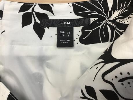 Áčková čiernobiela sukňa veľ. 36, h&m,36