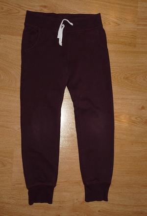 Bordové tepláky, h&m,134