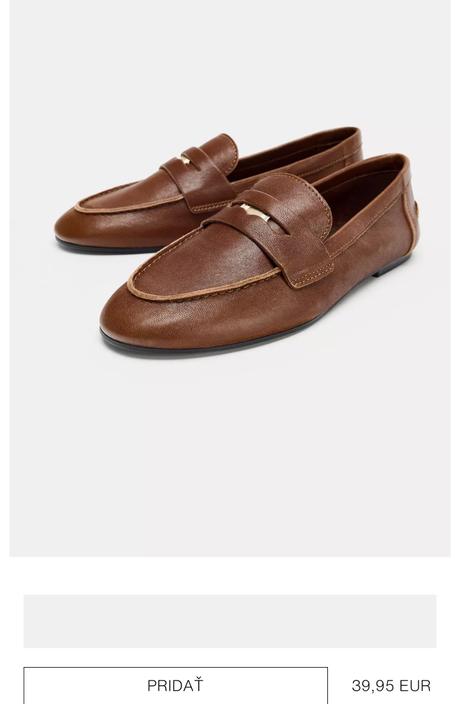 Koženné mokasíny, zara,38