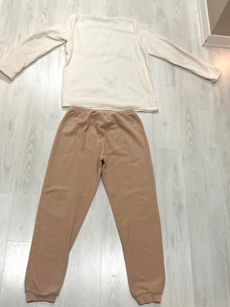 Flísová súprava s mackom, veľ.156-160 cm, 158