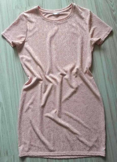 Minišaty, lososová/marhuľková farba, v. 42/44/xl, l