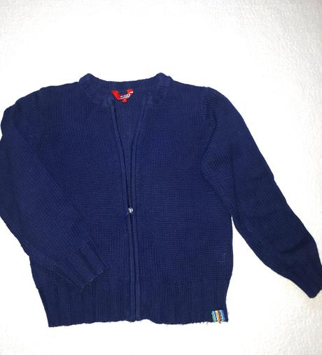 Pletený svetrík na zips, kenvelo,122
