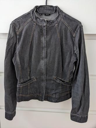 Rifľová tenká bunda, mango,s