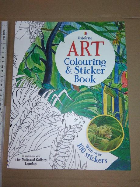 Usborne art colouring and sticker book, 