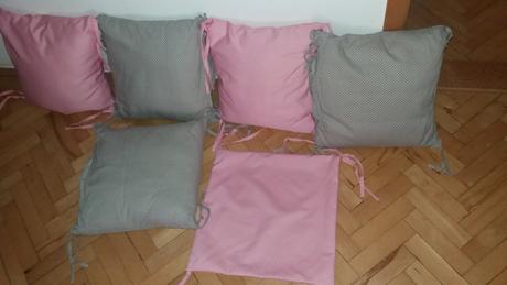 Obliecky na vankus okolo postielky, šírka (cm): 40,dĺžka (cm): 40