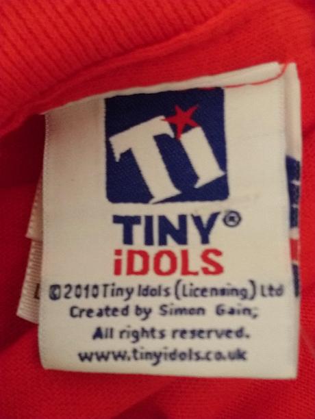 Pánske červené tričko s motívom, tiny idols, l