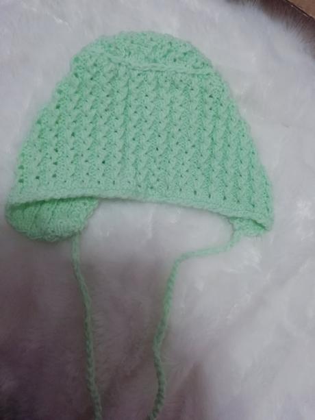 Pletená čiapka pre bábatko 0-6 mes.,