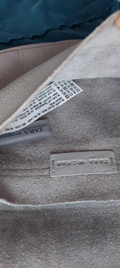 Zara boho kožená kabelka, zara