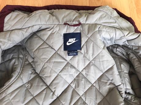 Nike originals predlžená bordová dámska bunda, nike,s