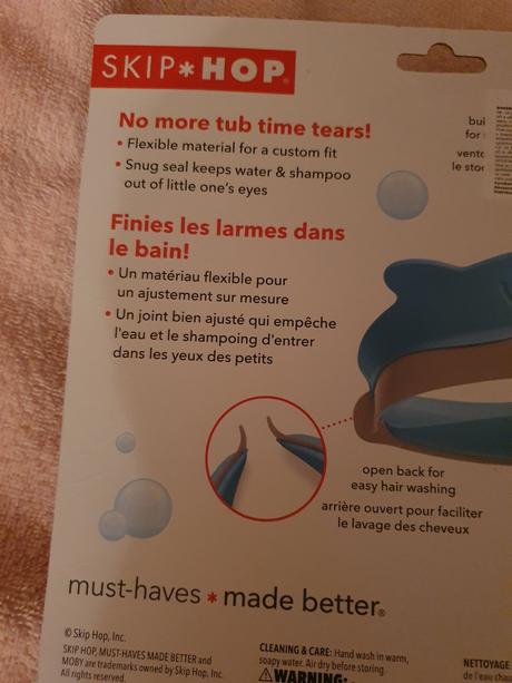 Štít na umyvanie vlaskov,